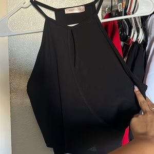 black tank blouse